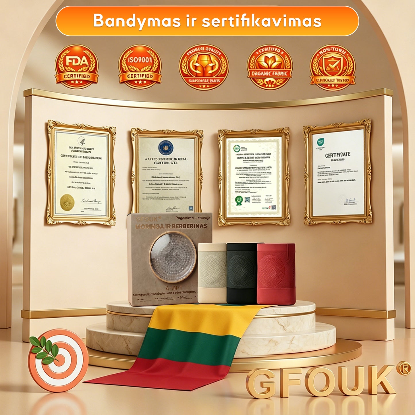 🐬🐬Oficiali prekės ženklo parduotuvė | ✅ GFOUK® 2026 Moringos ir Berberino 4 viename mikrodalelių formavimo ir riebalų deginimo šortai 👍