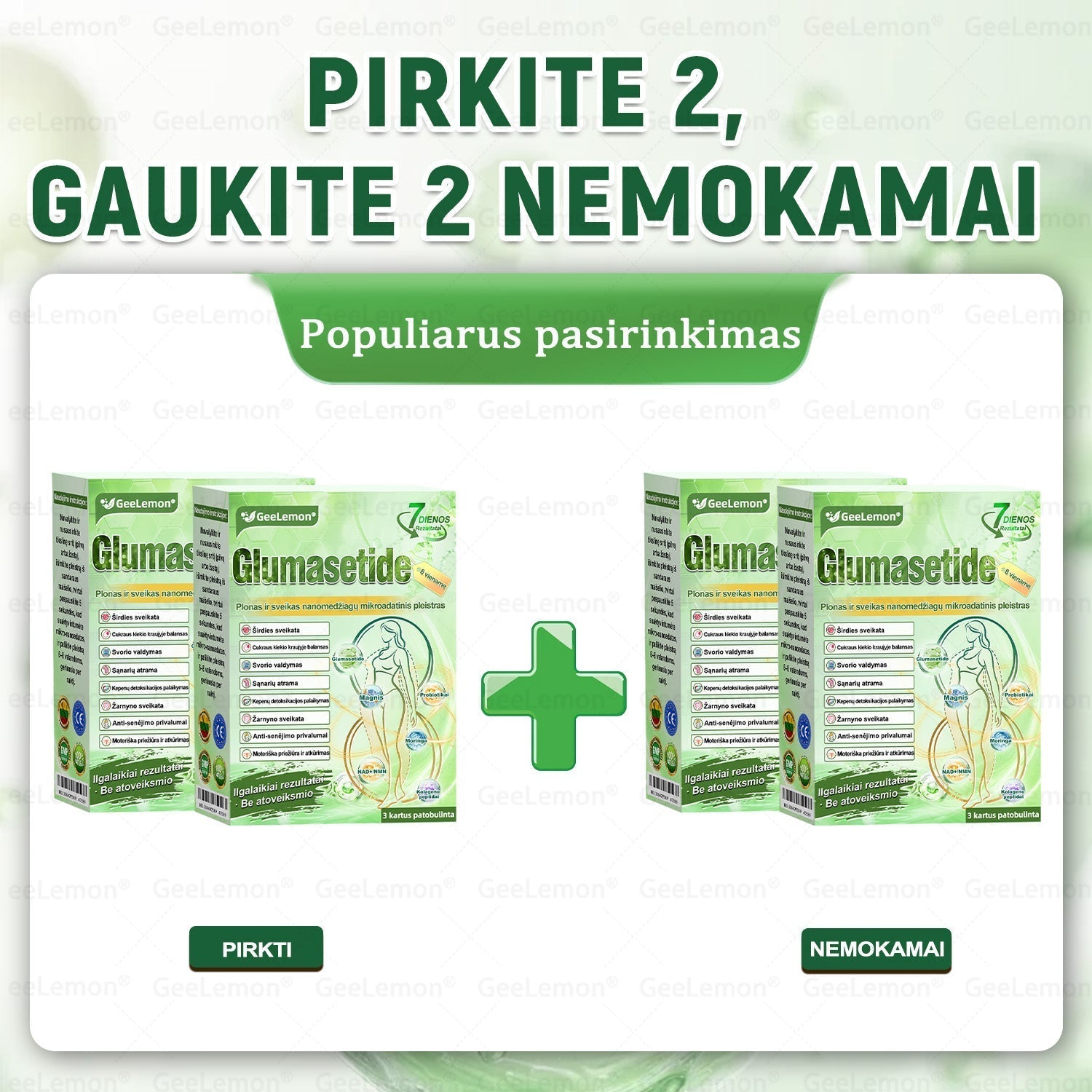 4 pakuotės – Net iki 18 kg lieknumo
