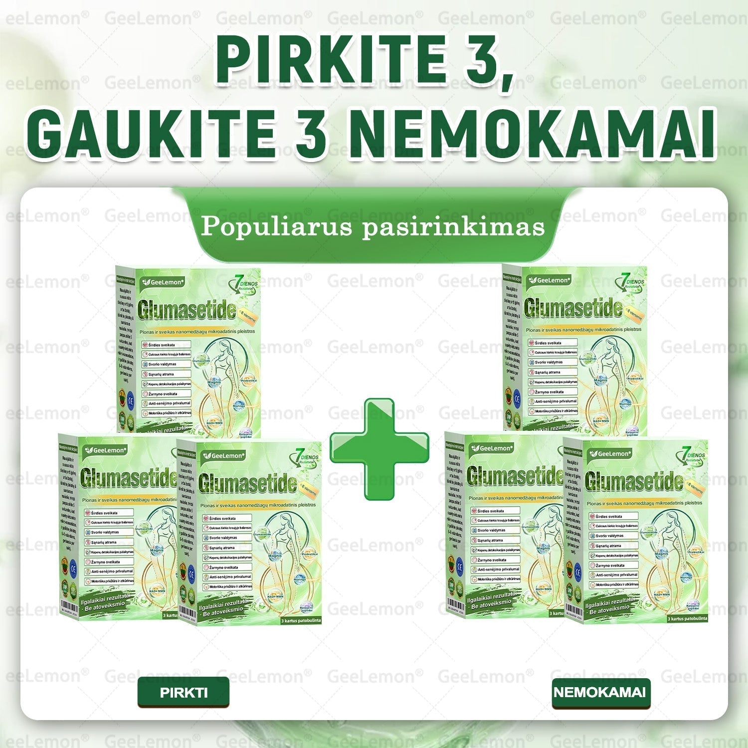 6 pakuočių – Net iki 32 kg lieknumo